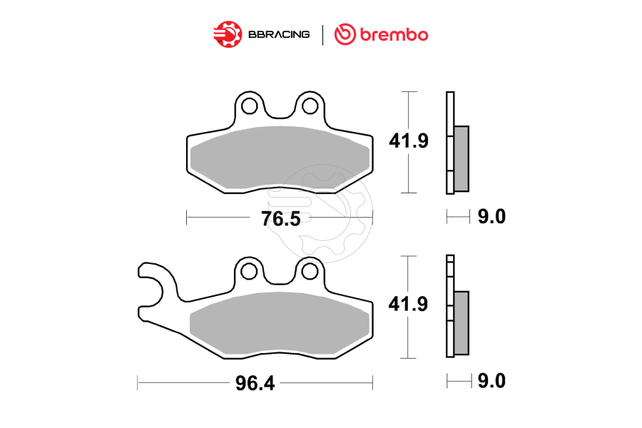 Bố Thắng Brembo Vespa GTS 150 - Trước 07056