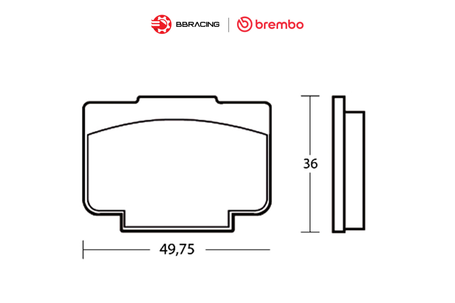 Bố Thắng Brembo Racing ID450 XA1J040 Đĩa 30mm