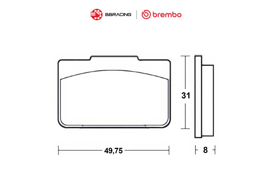 Bố Thắng Brembo Racing ID450 XA1J040 Đĩa 24mm
