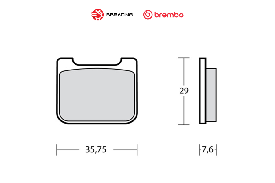 Bố Thắng Brembo Racing ID450 X206001, XA80810, XA80830 - 07934090