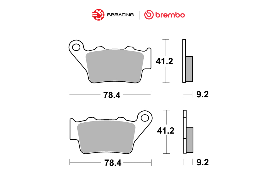 Bố Thắng Brembo BMW S1000 R Sau 07BB02SP
