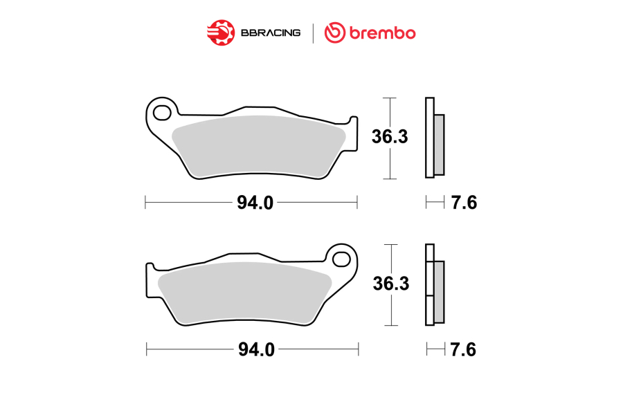Bố Thắng Brembo Ducati Multistrada Sau 07BB04CC