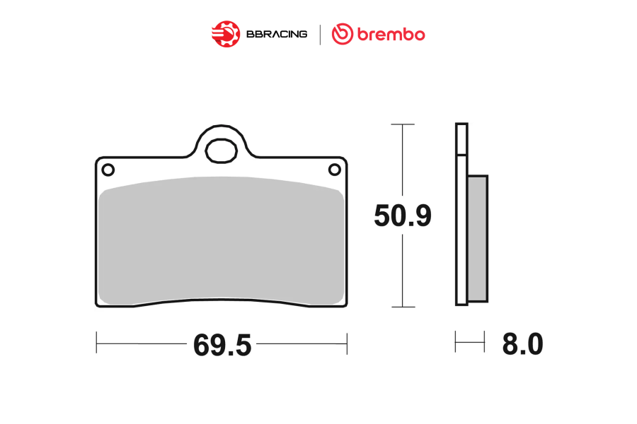 Bố Thắng Brembo Heo P4 30/34 Sintered