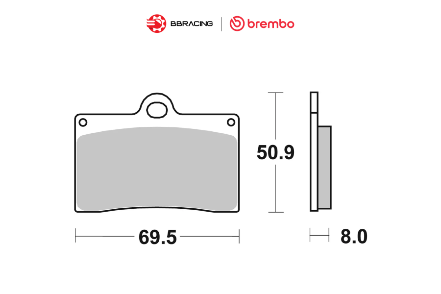 Bố Thắng Brembo Heo P4 30/34 Racing