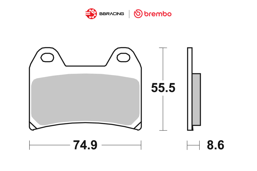 Bố Thắng Brembo MV Agusta Brutale Trước 07BB19SA