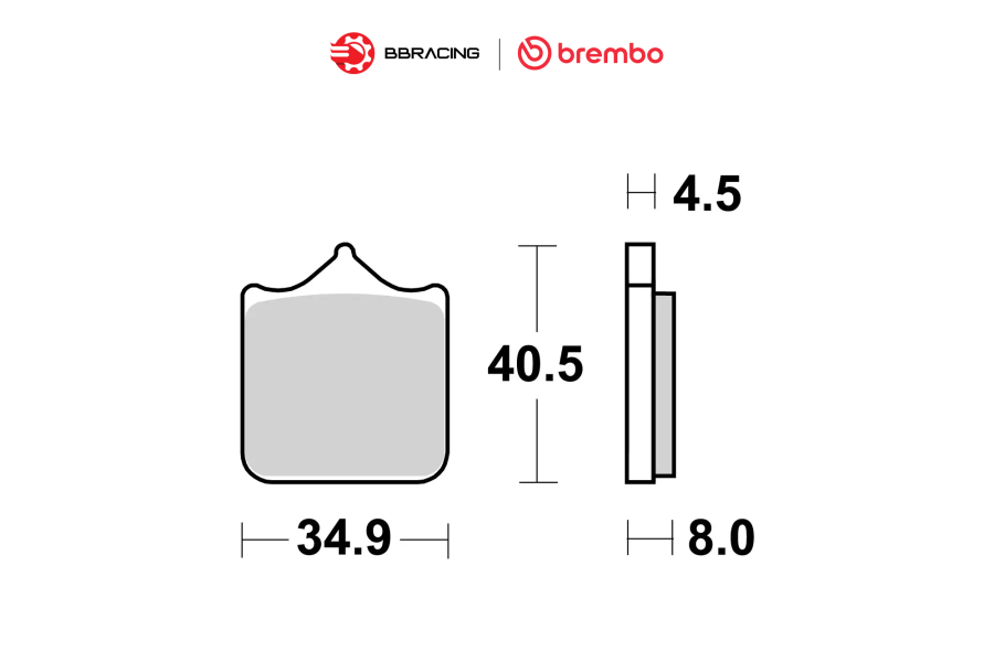 Bố Thắng Brembo BMW S1000 R 2013-20 Trước 07BB33SA