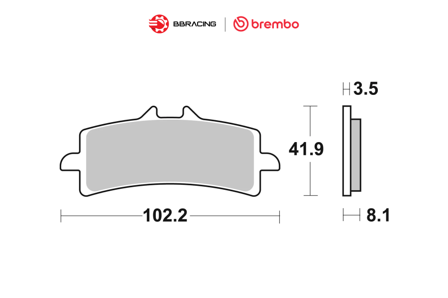 Bố Thắng Brembo M4, M50, Stylema 07BB37LA