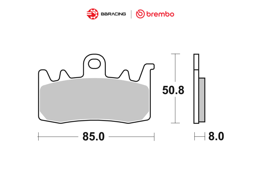 Bố Thắng Brembo M432, K50 07BB38SR