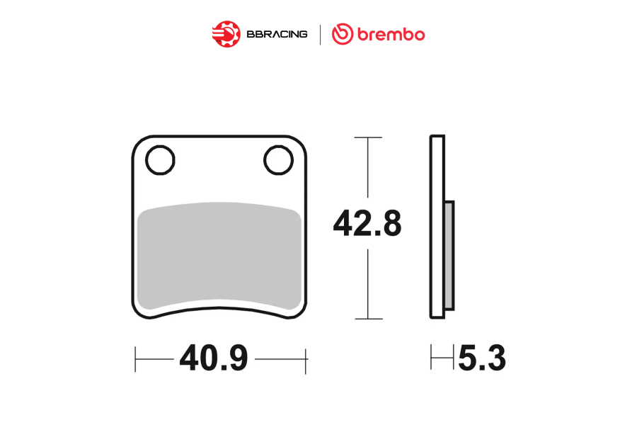 Bố Thắng Brembo Honda CRF Africa Twin DCT Sau 07GR19CC