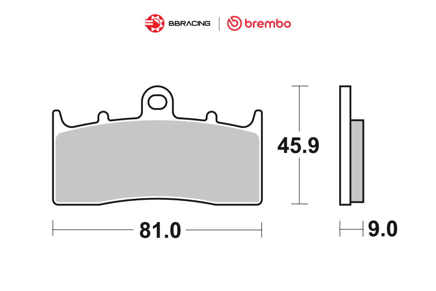 Bố Thắng Brembo BMW K 1200, 1300, 1600 Trước 07GR62LA