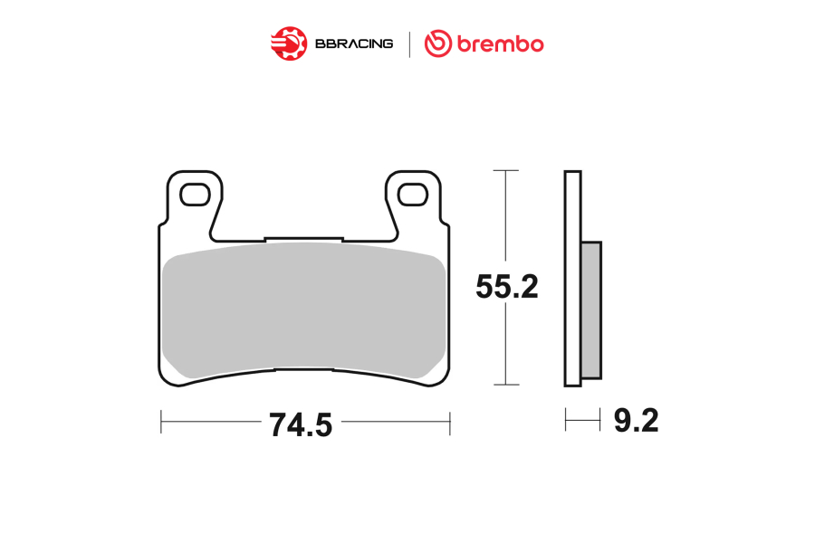 Bố Thắng Brembo Harley Davidson FLSTF Fat Boy 2015-17 Trước 07HD20SA