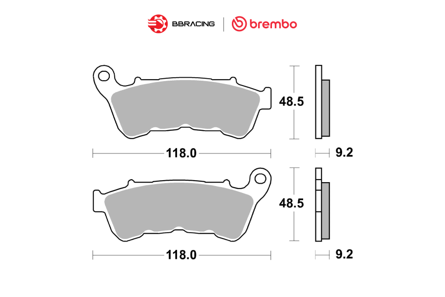 Bố Thắng Brembo Harley Davidson XL 1200 X Forty-Eight 2014-22 Trước 07HD22SA