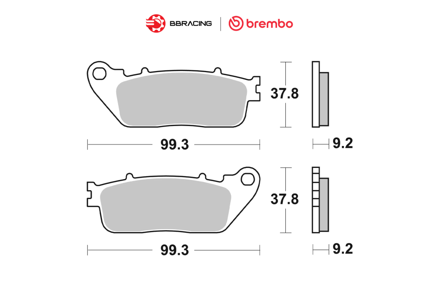 Bố Thắng Brembo Honda CB 1000 R Sau 07HO13CC