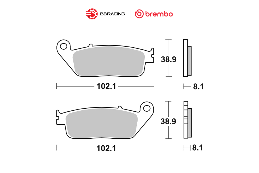 Bố Thắng Brembo Triumph Trident 660 Trước 07HO30SA