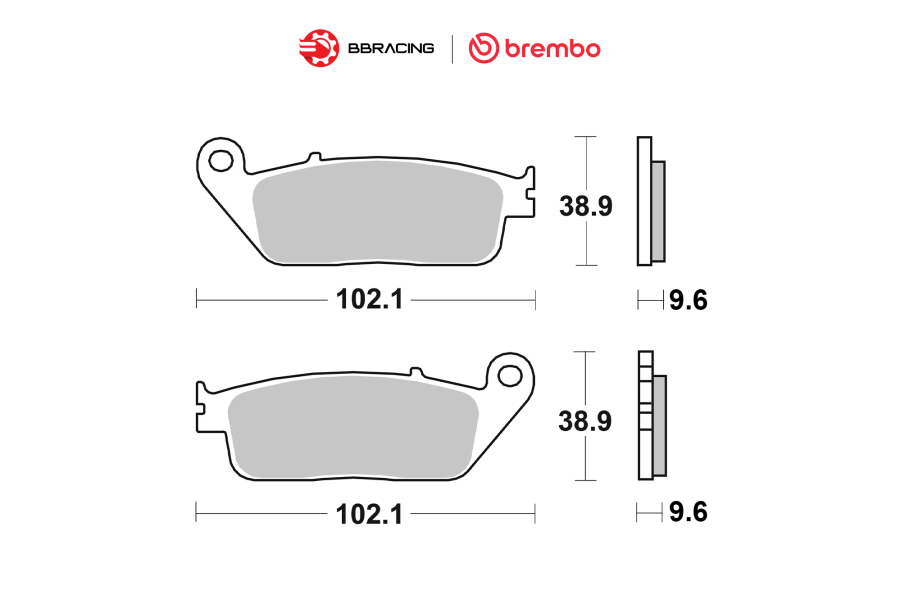 Bố Thắng Brembo Honda CB 1000 R Plus Limited Edition Sau 07HO31SP