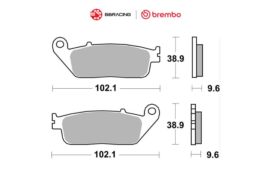 Bố Thắng Brembo Honda CBR 500 R Trước 07HO41SA