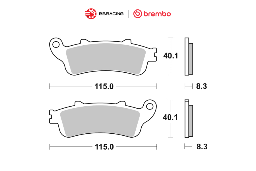 Bố Thắng Brembo Honda CB 1100 Sau 07HO43SP