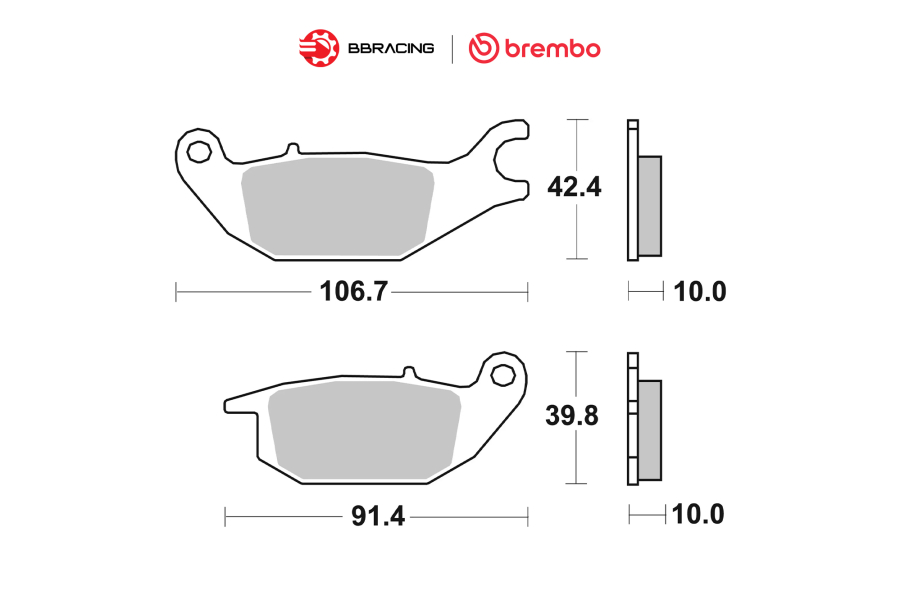 Bố Thắng Brembo Honda Monkey Sau 07HO4905