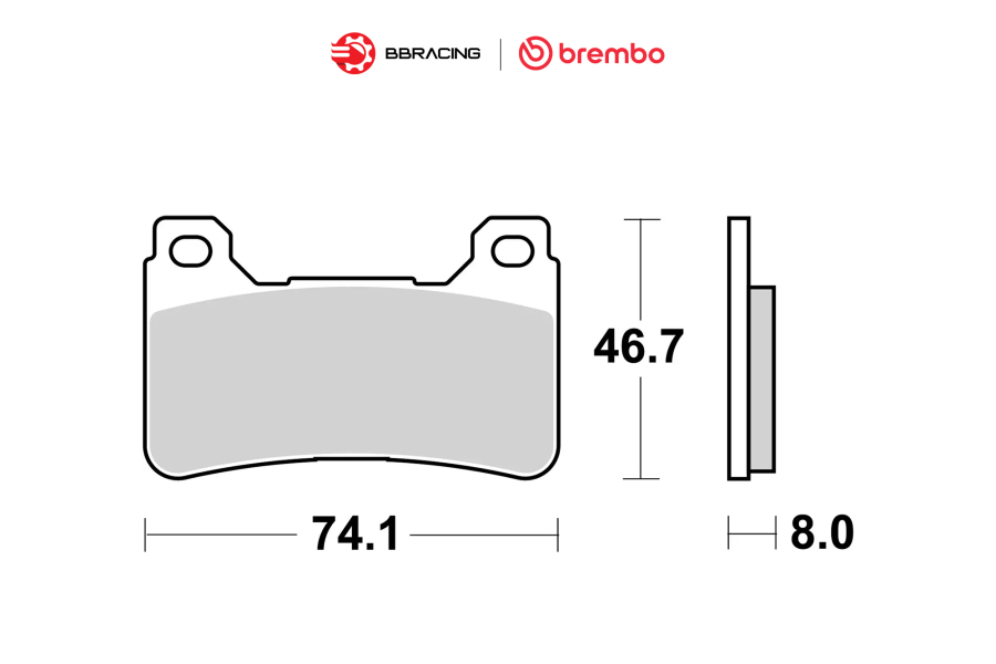 Bố Thắng Brembo Honda CBR 1000 RR 2004-16 Trước 07HO50SA