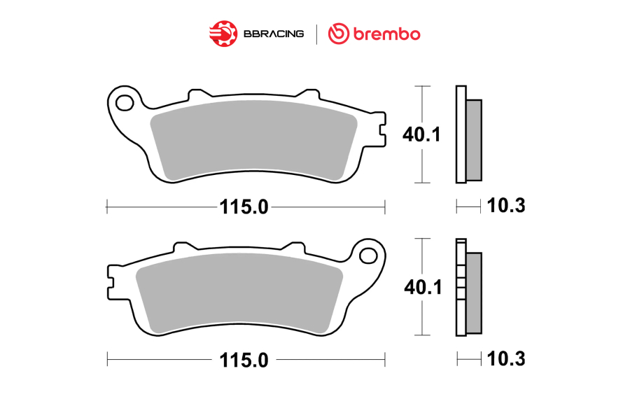 Bố Thắng Brembo Honda Goldwing F6B 2013-17 Sau 07HO52SP