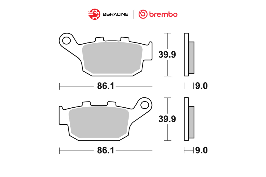 Bố Thắng Brembo Honda CBR 650 R Sau 07HO53SP