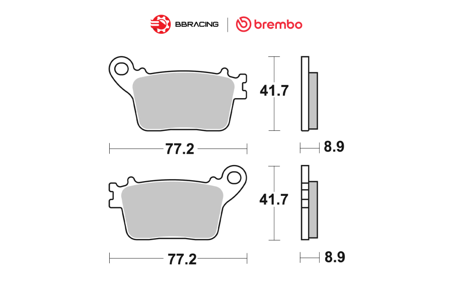 Bố Thắng Brembo Yamaha R1 2015+ Sau 07HO59SP