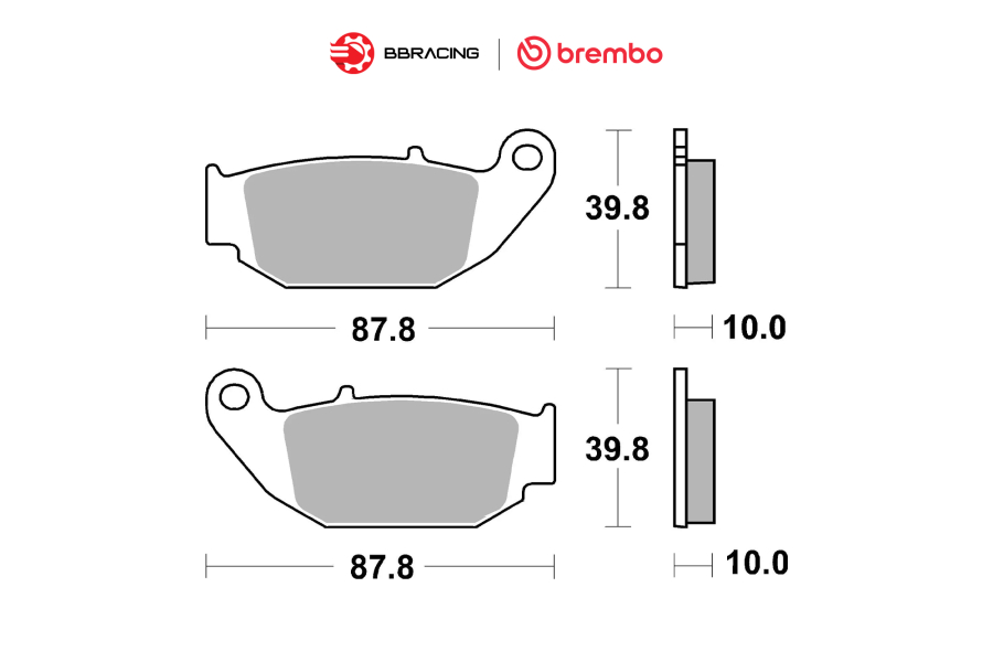 Bố Thắng Brembo Honda MSX 125 Sau 07HO61CC