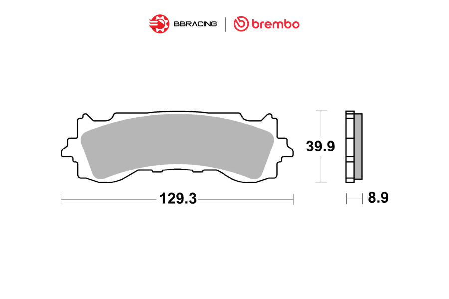 Bố Thắng Brembo Honda Goldwing 2020-22 Trước 07HO65SA