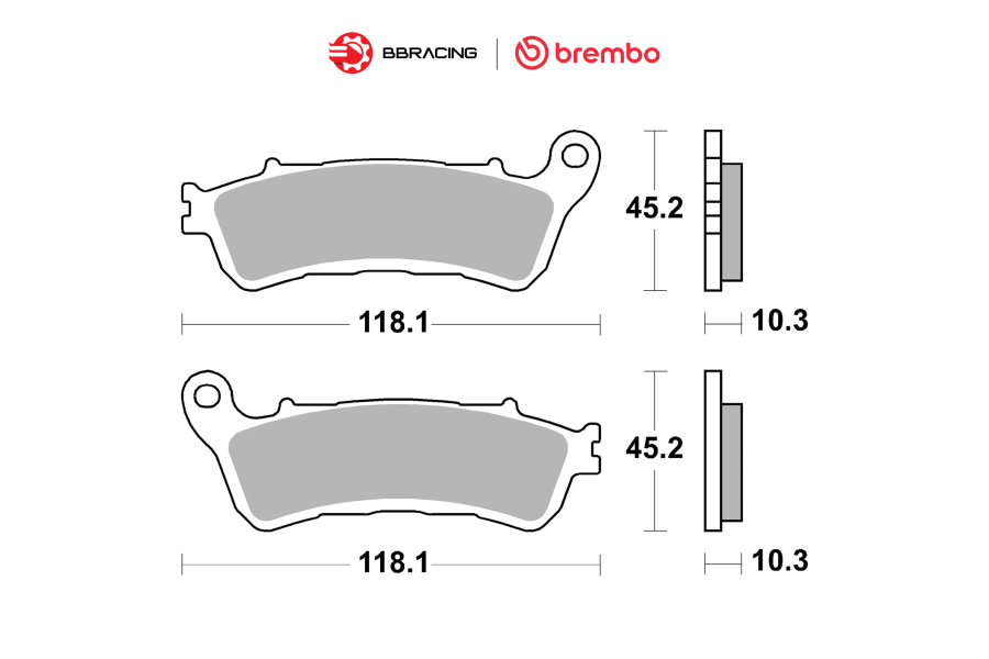 Bố Thắng Brembo Honda Goldwing 2020-23 Sau 07HO66SP