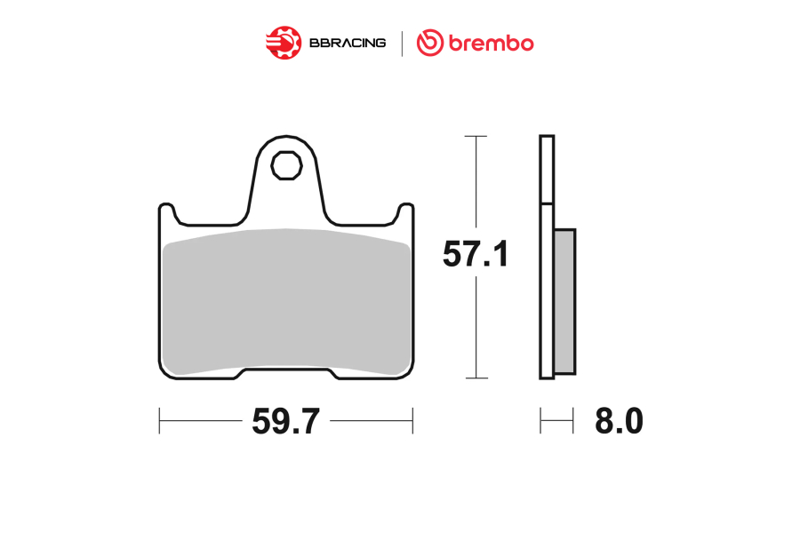 Bố Thắng Brembo Harley Davidson XL 1200 X Forty-Eight 2014-22 Sau 07KA21SP