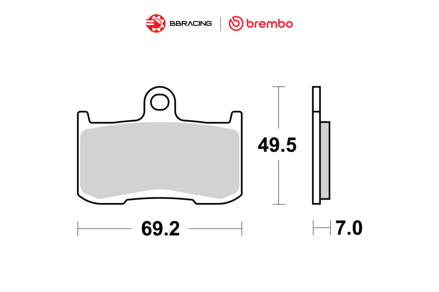 Bố Thắng Brembo Kawasaki Z900 Trước 07KA2305