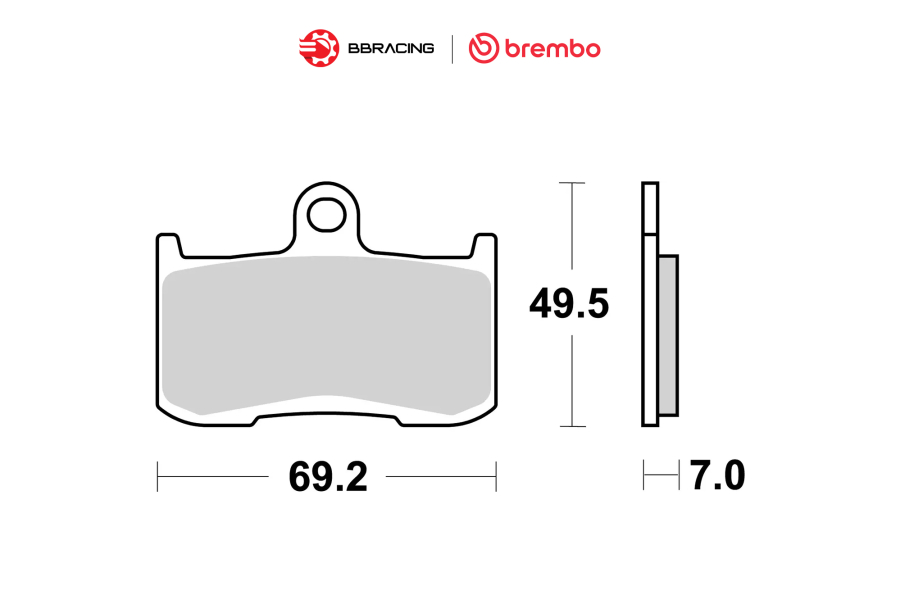 Bố Thắng Brembo Kawasaki Z900 Trước 07KA23SA