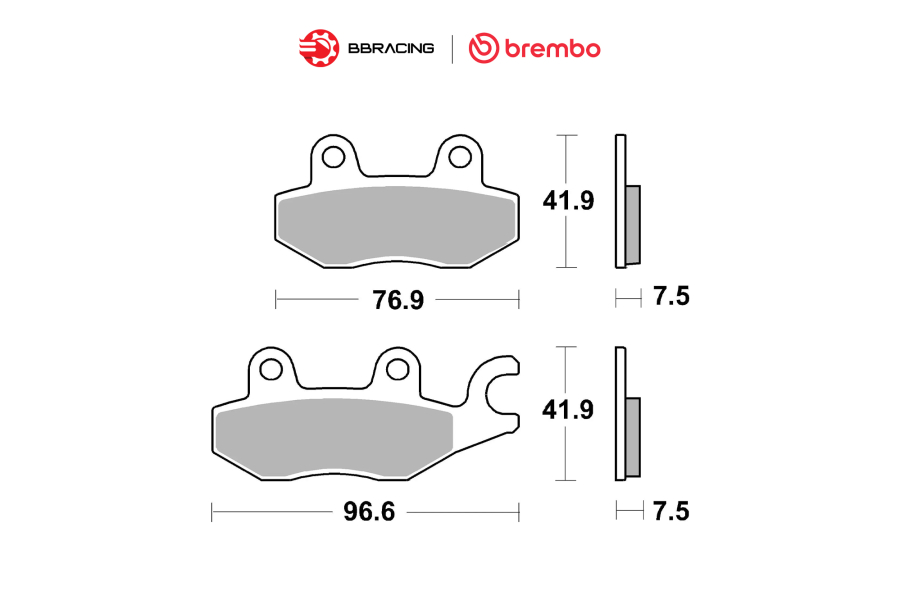 Bố Thắng Brembo Kawasaki Ninja 300, 400 Trước 07KA31SA