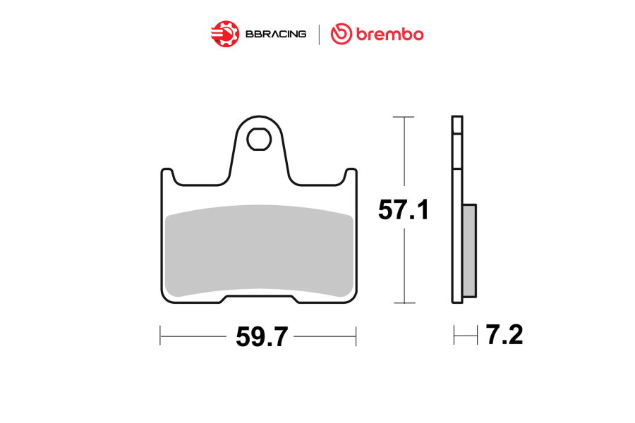 Bố Thắng Brembo BMW S1000 RR 2020-24 Sau 07KS06SP