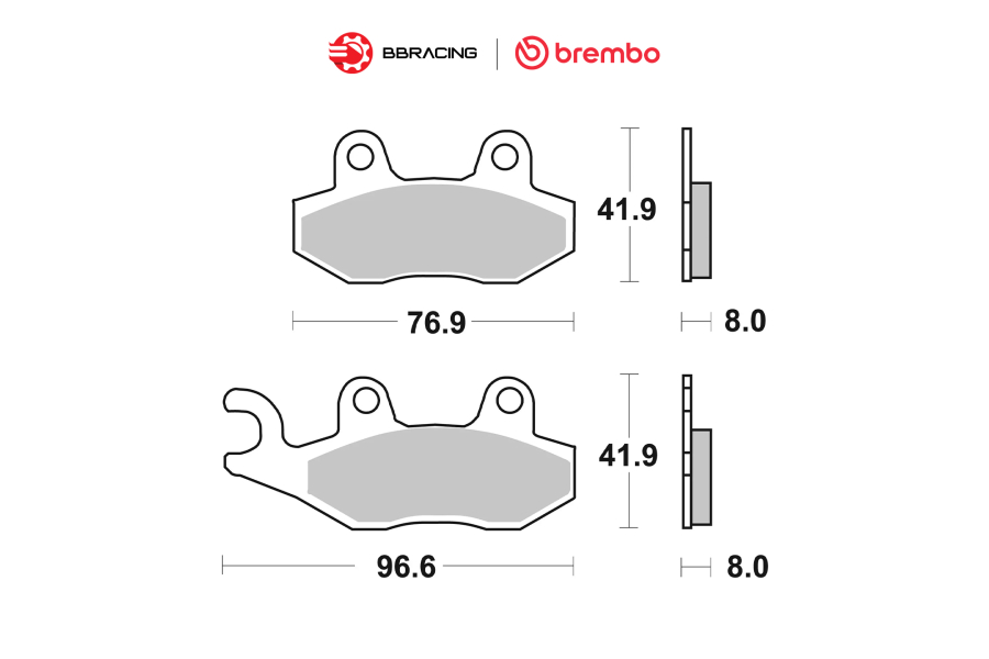 Bố Thắng Brembo Kawasaki Ninja H2 Sau 07SU12SP