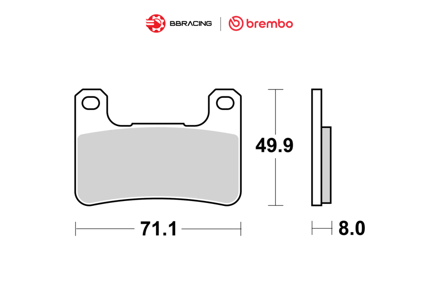 Bố Thắng Brembo Kawasaki Z1000 Trước 07SU27