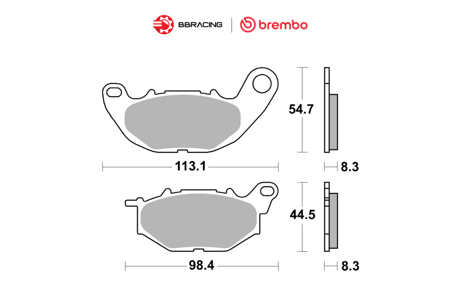 Bố Thắng Brembo Yamaha R3, MT-03 Trước 07YA52SA